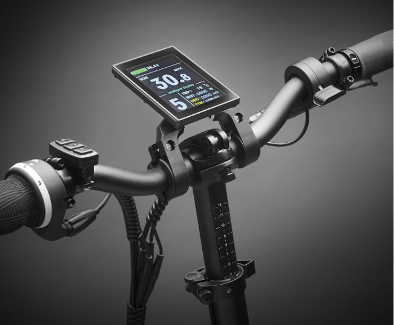 MiRider GB3 Platinum Silver Folding Electric Bike-3